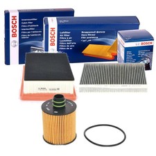 BOSCH Filtre À Pollen, D'Air Et D'Huile Ensemble Compatible Avec Fiat 500L