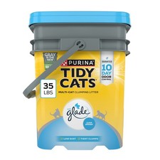 With Glade Clear Springs Scented, Odor Control, Clumping Multi-Cat Litter