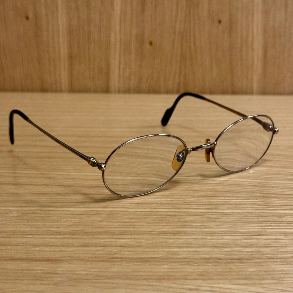 Vintage Cartier Gold-Tone Eyeglasses with Original Leather Case - Luxury Eyewear - Image 3 of 4