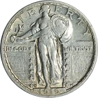 1919-S Standing Liberty Quarter Nice AU Key Date Nice Eye Appeal Nice Strike