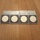 4-1981 Canadian silver proof like $1 trans-Canada railroad each 50% .375 Troy oz