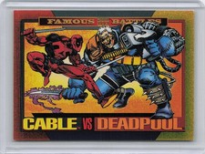 Marvel Famous Battles Cable vs Deadpool Card #178