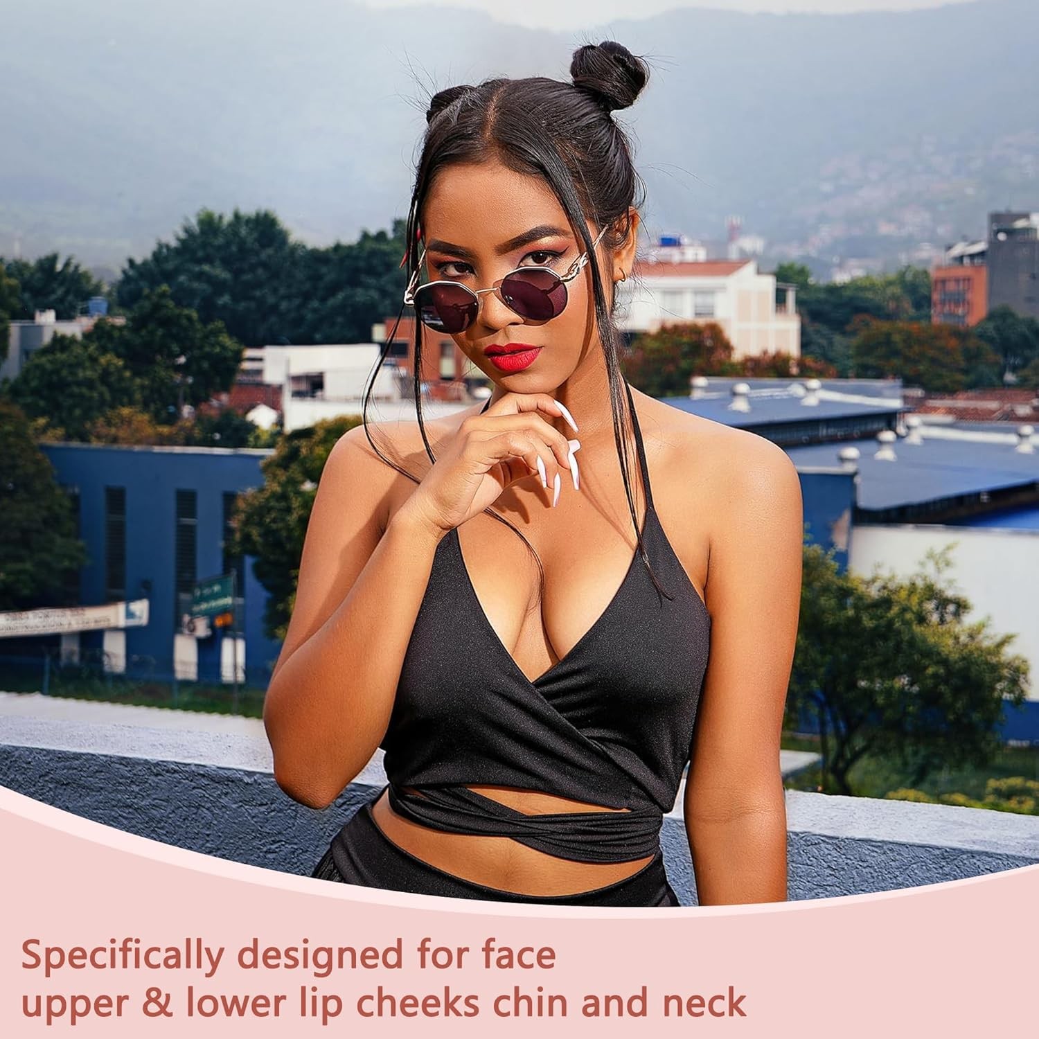 Facial Hair Remover for Women - as Seen on TV Painless Face Shaver - Electric Ha