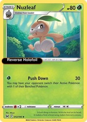 Nuzleaf 012/196 Lost Origin Reverse Holo Uncommon
