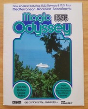 MERMOZ & AZUR (Paquet) 1978 Magic Odyssey cruises - DECK PLANS/PHOTOS