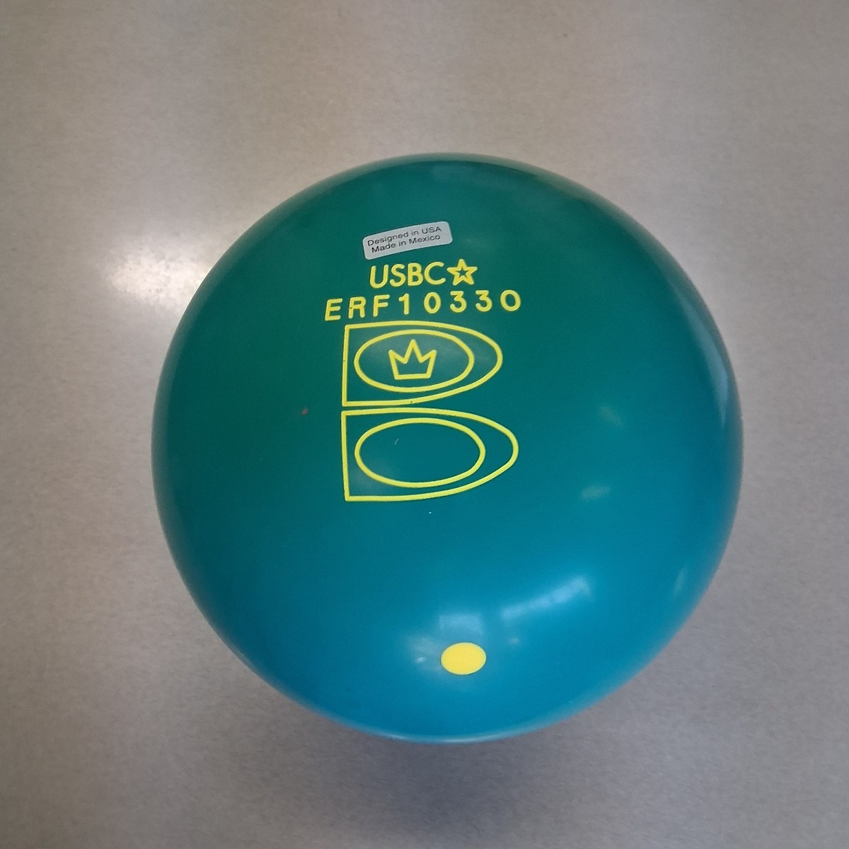 Brunswick Teal Rhino Pro ボウリングボール 15lb Brunswick Teal RHINO PRO Bowling Ball 15 lb 9 oz Used