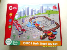 Cute Stone 101 Pcs Train Track Toy Set Circle Track Thomas The Engine Smile