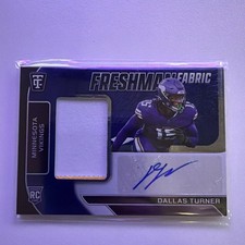 2024 Panini Totally Certified - Freshman Fabric Signatures Dallas Turner...