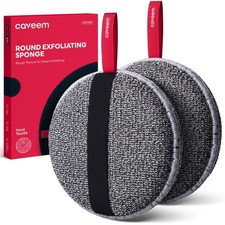 2 PCS Extra Rough Exfoliating Body Scrubber Shower Sponge Dead Skin Buffer