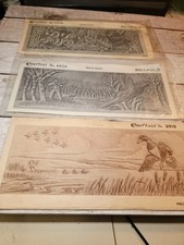 Vintage Set  Of 3 Craftaid Billfold Leather T...