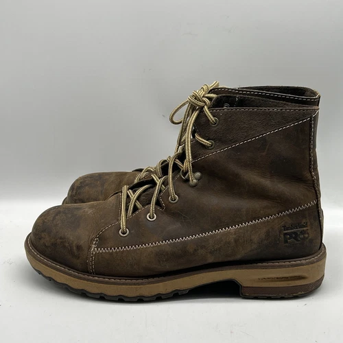 Timberlands Pro Boot Donna 11 Marrone Lavoro Lega Punta di Sicurezza Pelle