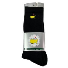 2026 Masters Performance Golf Socks Men  s Black