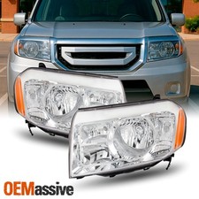 Fits 09 10 11 Honda Pilot Headlights Lamps Replacement Left Right 2009-2011 Fits 09 10 11 Honda Pilot Headlights Lamps Replacement Left Right 2009-2011