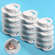 80PC White Magnetic Pacifier Soother for Reborn Baby Girl Boy Dolls Accessories
