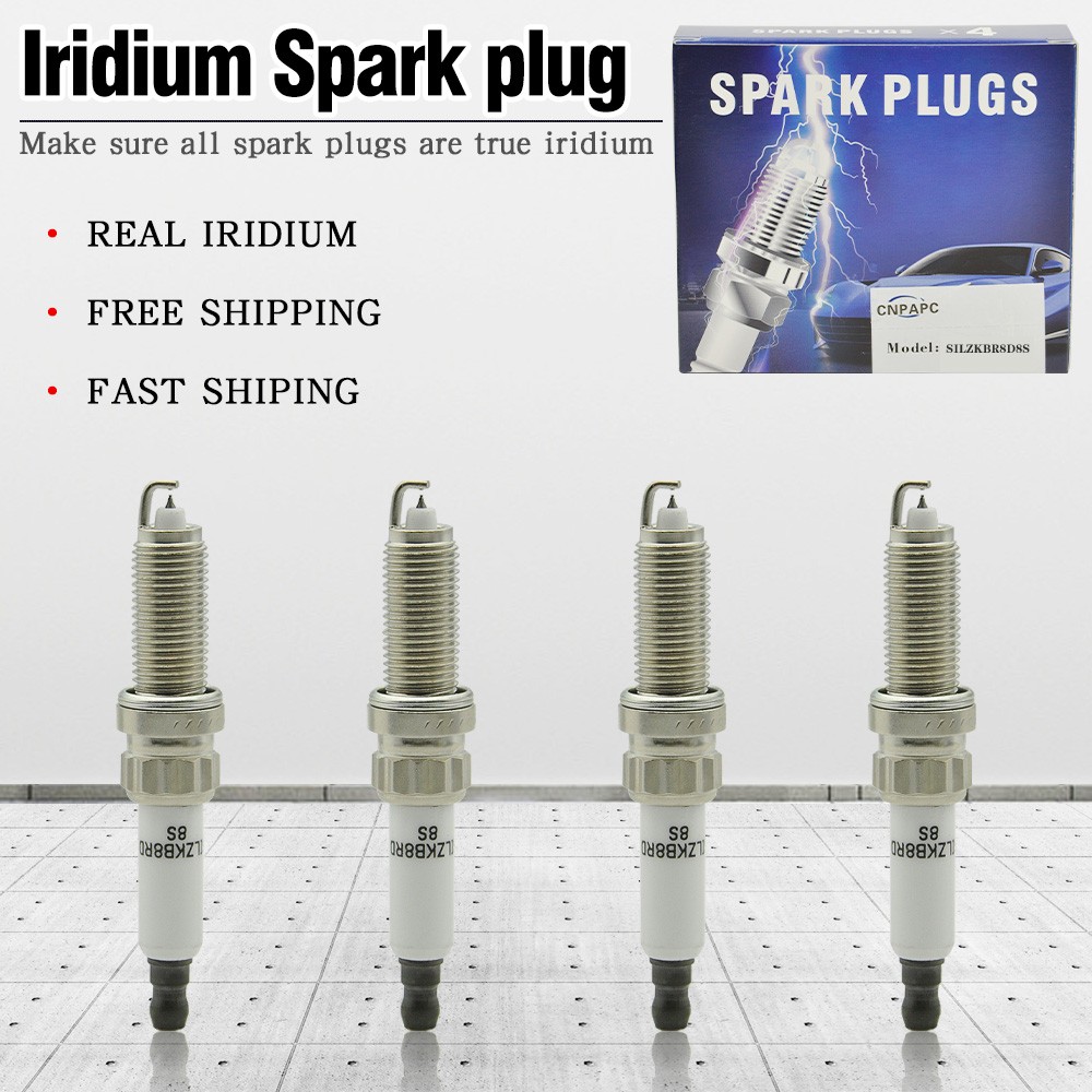 4pcs REAL IRIDIUM For BMW 228i 320i 328i 428i 528i X3 Z4 Spark Plugs SILZKBR8D8S