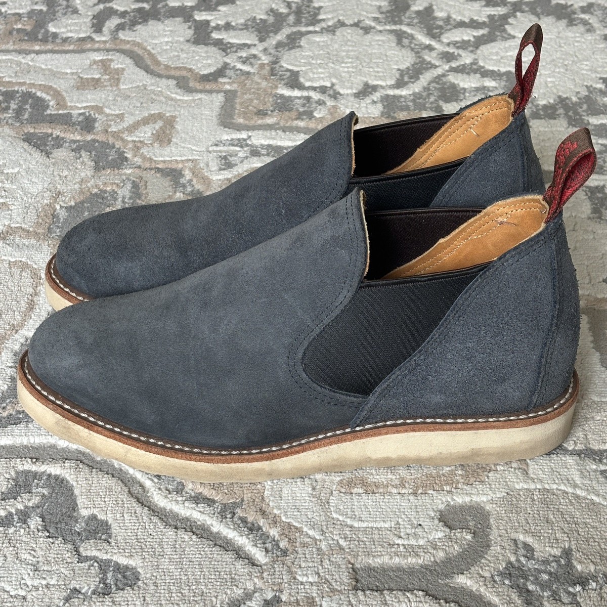 Red Wing Heritage 8129 Romeo Slip-On Shoes, Mens 7.5 E, Albilene Blue Leather View 5
