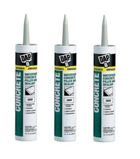 Concrete  Mortar Waterproof Filler Sealant Gray 10.1oz 3 Pack 