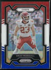 2023 Panini Prizm #156 Drue Tranquill Red White and Blue