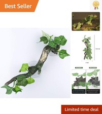 Realistic Reptile Corner Branch Terrarium Decoration with Strong Suction Cups
