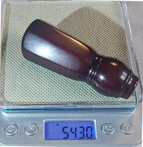 Antique 54,3 grs Art Deco Cherry Amber  Bakelite  Faturan  Umbrella Handle