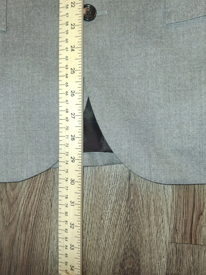 J.Crew Mens Ludlow 120S 100% Wool Slim Fit Suit 36S/ 30x30 Italian fabric - Image 3 of 4