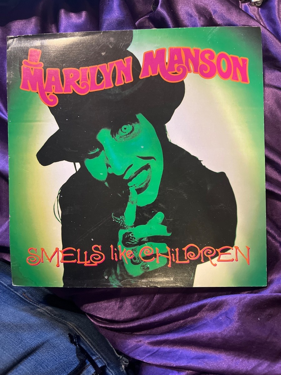 EMINEM & Marilyn Manson ポスター　非売品　超希少 Marilyn Manson Smells Like Children Poster 2-Sided Flat 1995 Promo