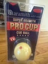 Aramith Super Pro Cup Regulation Size Cue Ball - 6 Red Dots, 2-1/4"
