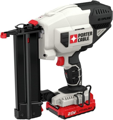 #ad PORTER CABLE 20V MAX Cordless Brad Nailer Kit with 1 Battery 18GA PCC790LA $259.90