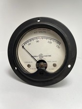 General Electric USN NAVY Type AO-22 Model 0-150 Volt Meter Gauge GE No 7685 Vtg