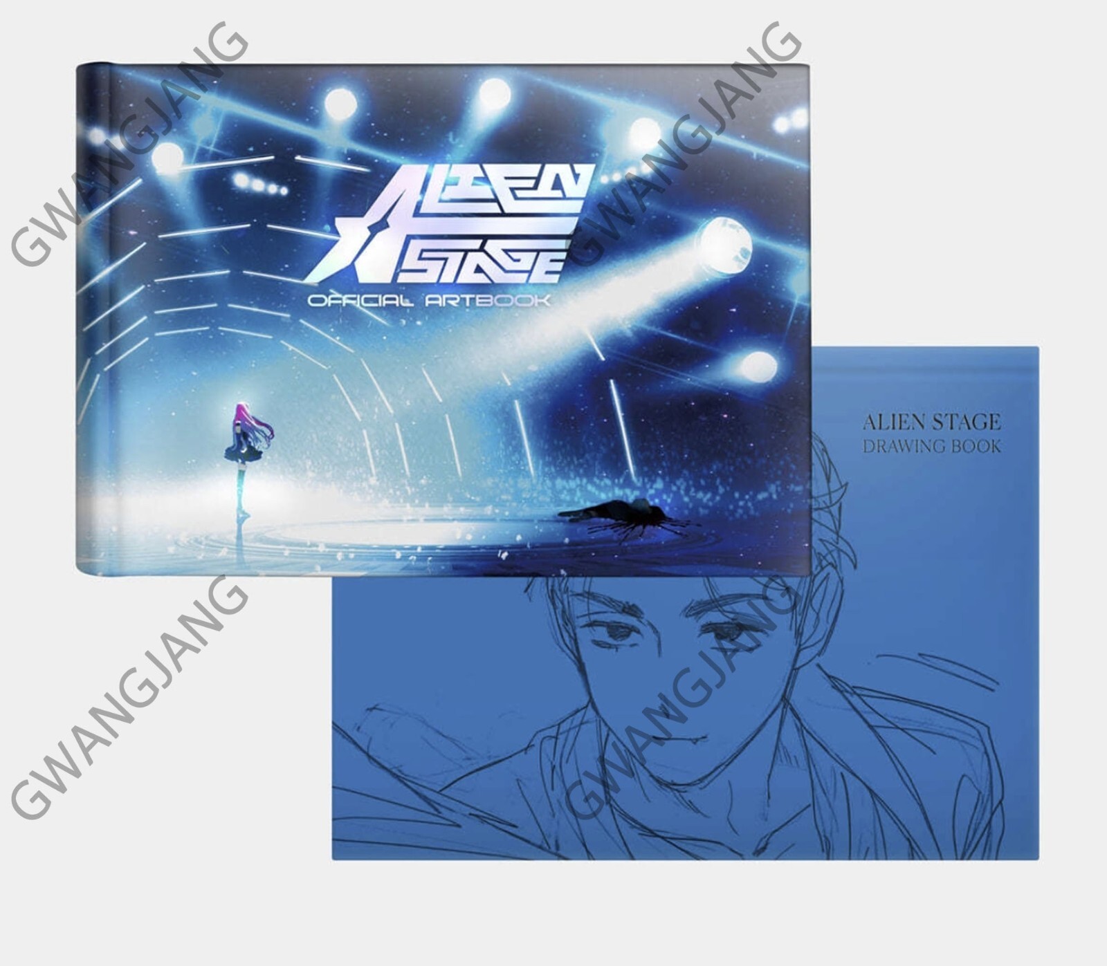 2pcs Alien Stage Artbook Special Edition Korean Drawing Famous Kpop A - Image 12