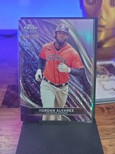 2024 Topps Chrome Black Yordan Alvarez Purple Mini Diamonds /150 Houston Astros