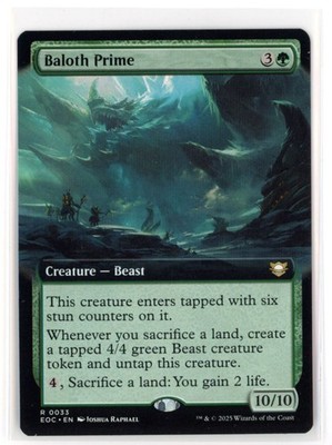 MtG EoC Baloth Prime #33 Extended Art Non-Foil