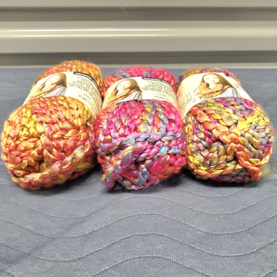 Lote de 3 hilos Loops & Threads Country Loom Colorburst - Rainbow Skies 29003 NUEVO Foto 2 de 4