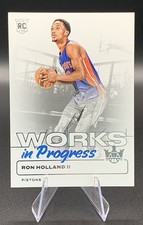 2024-25 Panini Court Kings Works in Progress Ron Holland II #28 RC Pistons