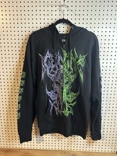 Ice Nine Kills Jagged Demon Skull Hoodie Zip Up Black Medium Band Merch