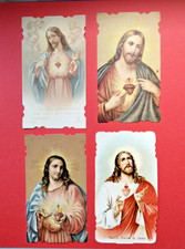 1119) SANTINI SACRO CUORE DI GESU'. LOTTO DI 4 SANTINI.