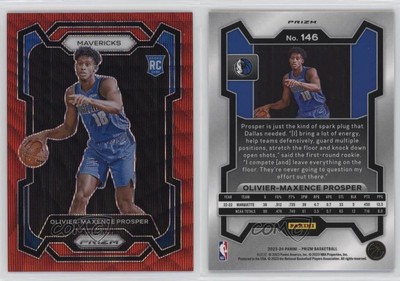 2023-24 Panini Prizm Ruby Wave Prizm Olivier-Maxence Prosper #146 Rookie RC