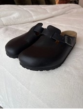 Birkenstock Boston Men’s clogs slippers Black UK. 9