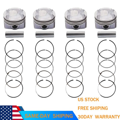 #ad #ad OVERSIZE 0.5MM Piston amp; Ring Set For Hyundai Kia Accent Rio 1.6L DOHC 2012 2016 $41.00