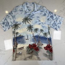 Pierre Cardin Men s M Hawaiian Shirt 100 Rayon Made In Korea Vintage 80s/90s