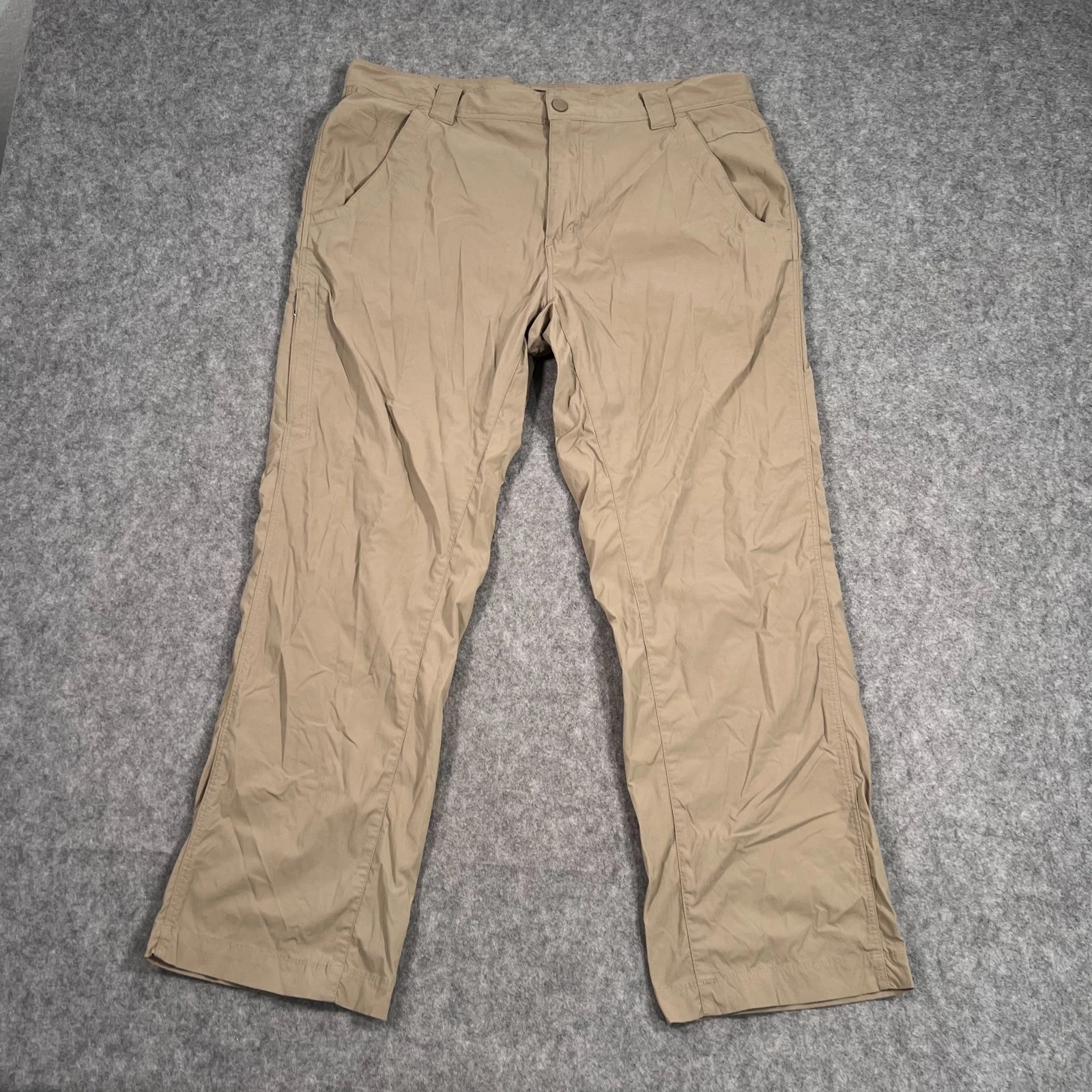 Royal Robbins Brown Khaki Lightweight Stretch Nylon Pants Men's Size 36x28*