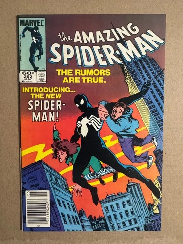 Amazing Spider-Man #252 -- Newsstand 1st Black Suit Key Issue -- VF-
