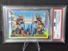 2024 Panini Donruss - Horizontal Downtown! Christian McCaffrey, Brock Purdy #7