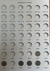 55 COIN ROOSEVELT DIME SET IN DANSCO FOLDER - 41 SILVER — photo 4