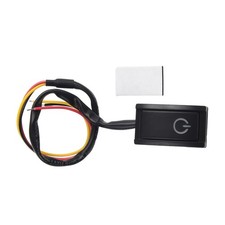 Auto Pulsante Interruttore Bianco Luce LED Blocco Su / Off Universale DC12V