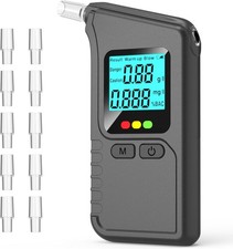 Alkoholtester Promilletester polizeigenau Alkoholmeter inkl. 10 Mundstücke