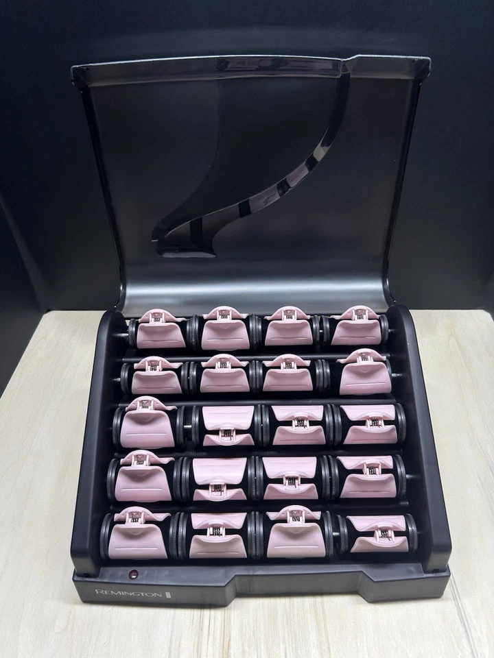 Remington T Studio H9000 Hot Rollers Hair Curlers Pearl Heated Ceramic 20 Clips - Image 2 of 4