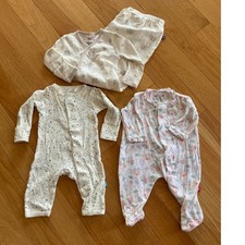 Magnetic Me 0-3 Bundle Footie Nightdress Romper Floral Frill Celestial Elephant