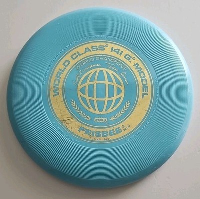1980 Wham-O World Class Blue Frisbee Flying Disc 141g Model 10'' World Champions
