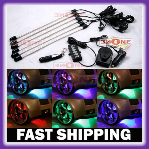 6pc Million Color LED Golf Cart LED Underglow Light Kit eBay